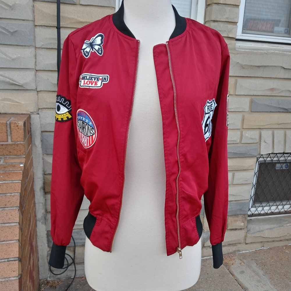 Casting | Patchwork Bomber Jacket Size Small - image 2